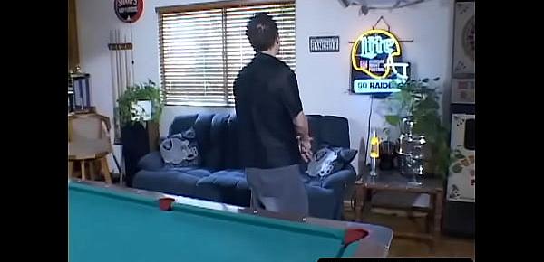  A busty coed fucks in the game room